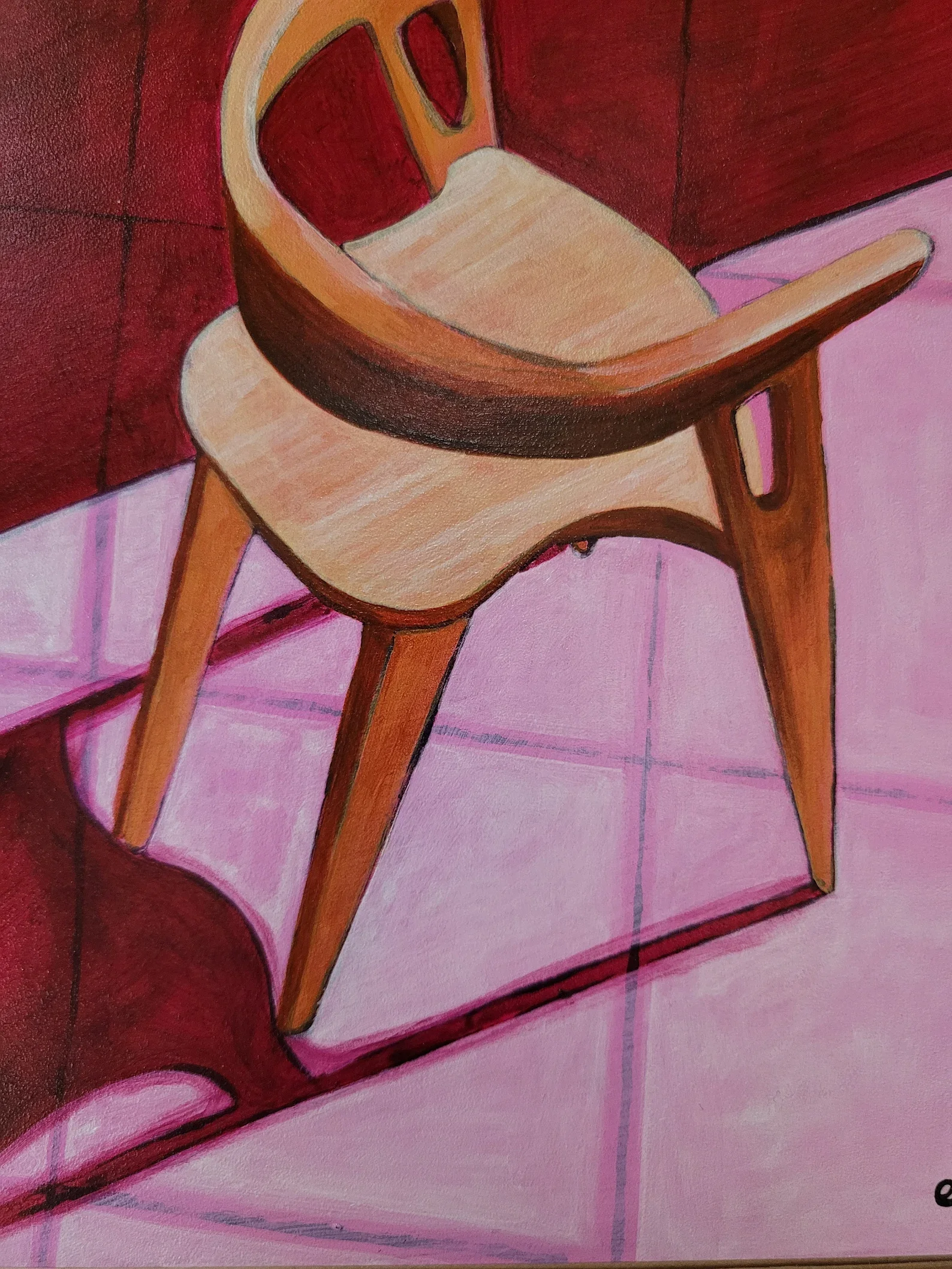 Detail 3 No. 9 Chairs and Shadows Series by Em Arthouse.webp
