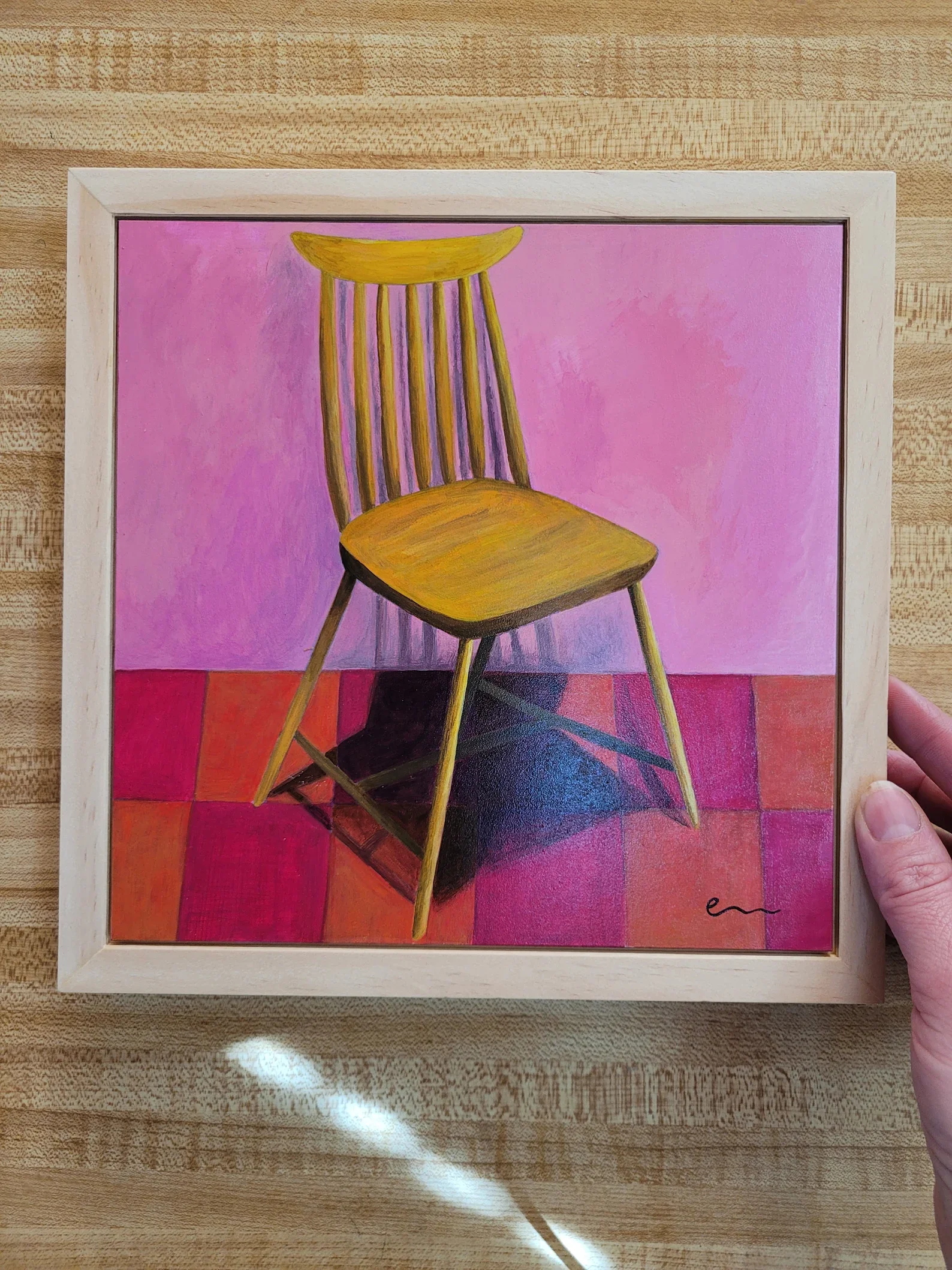 Framed No. 13 Chairs and Shadows Series- Em Arthouse- Emily Bharatiya.webp