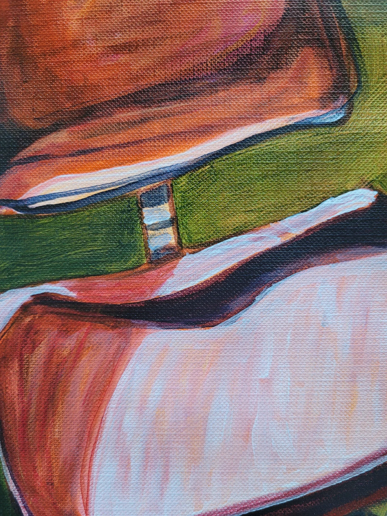 Orange Chair in Landscape No. 1 DETAIL by Emily Bharatiya.webp