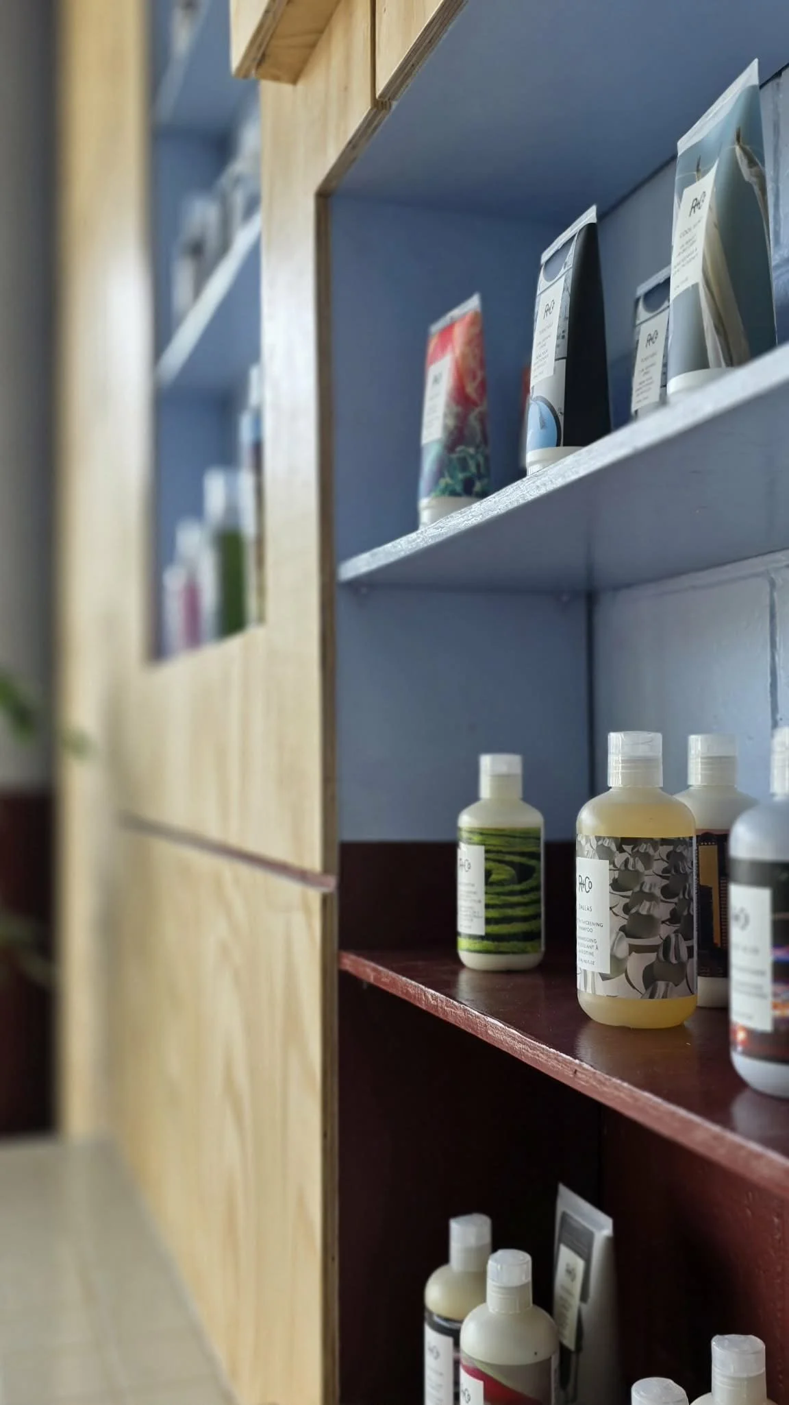 R+Co retail area at Foam Salon, Somerville