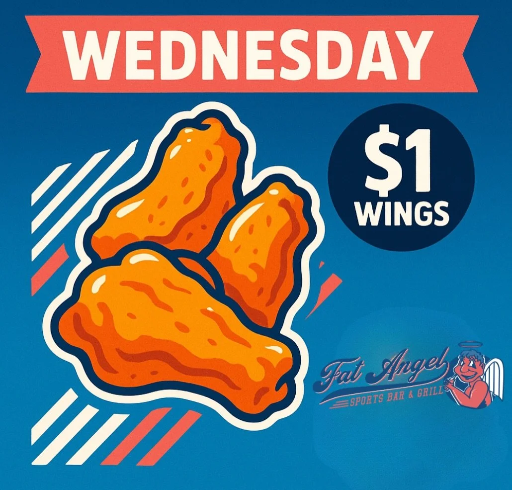 Wednesday means $1 wings all day!