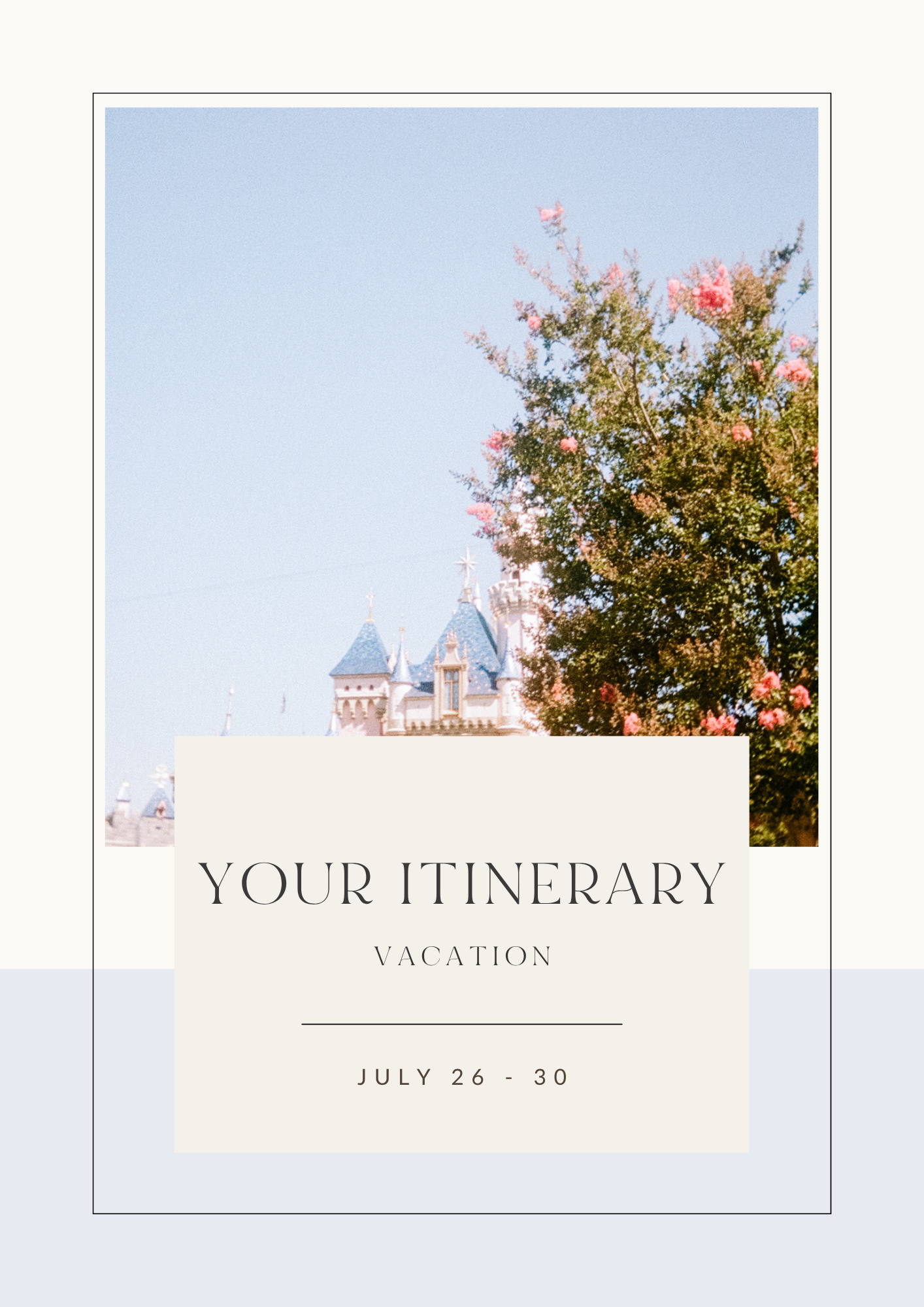 Personalized Disney Itinerary (Copy)