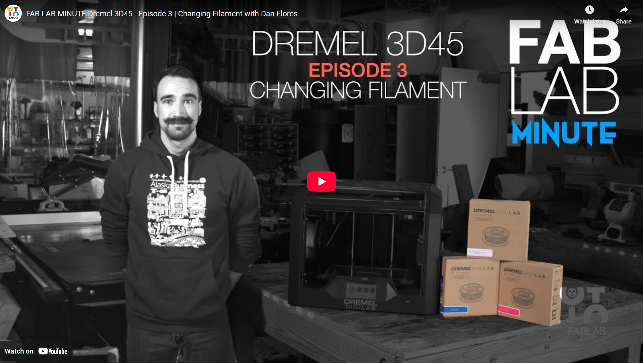 CITC Fab Lab: FAB LAB MINUTE Dremel 3D45 - Episode 3