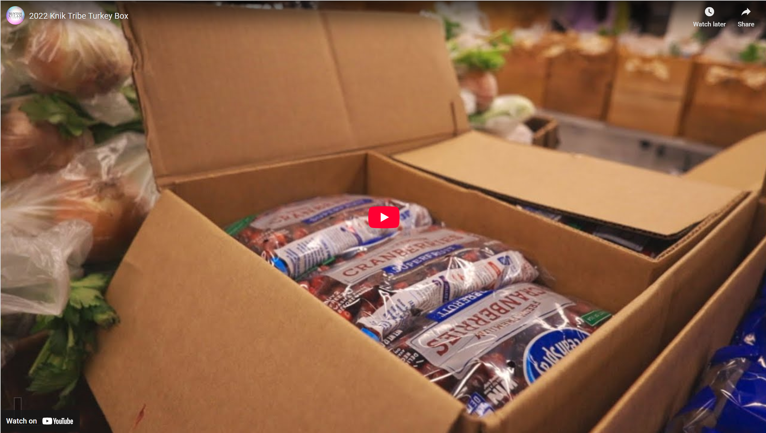 Benteh STEAM Academy: 2022 Knik Tribe Turkey Box