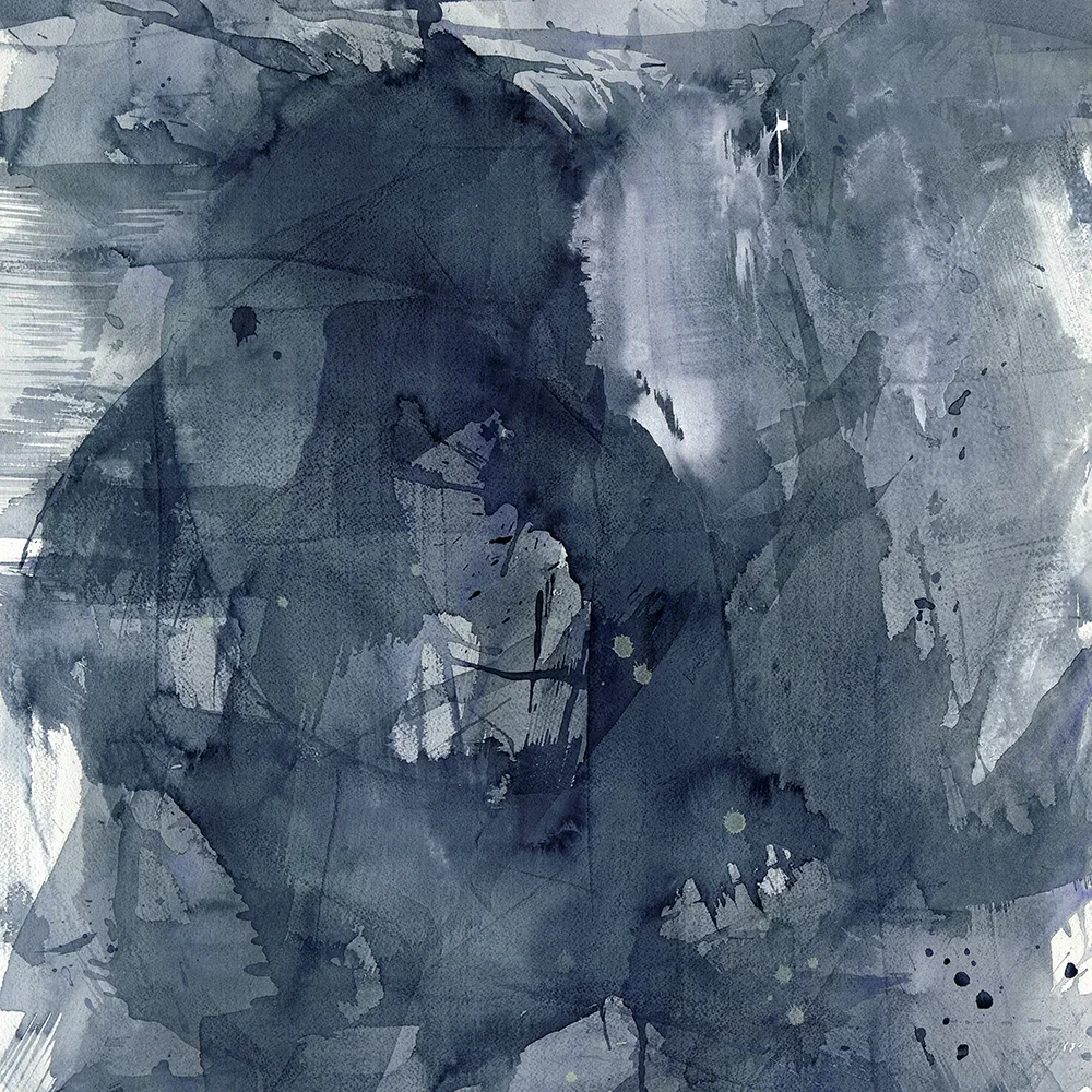 Mirror Dark Blue Fabric