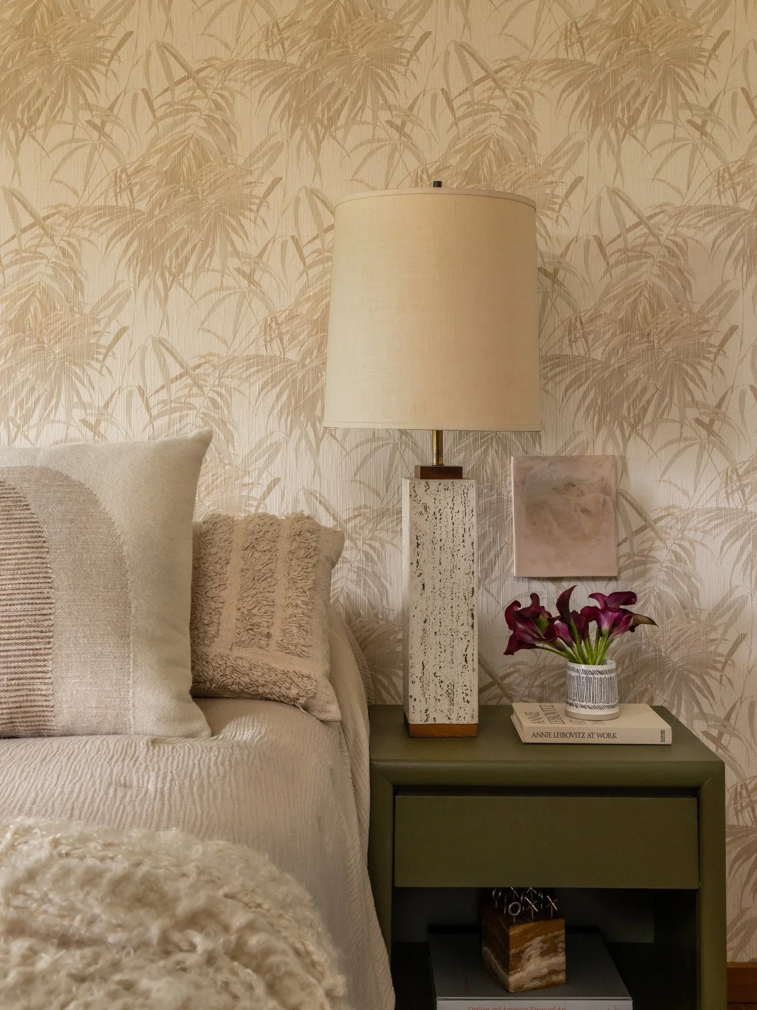 Patterned+wallpaper+grasscloth+stone+lamp+artwork.webp