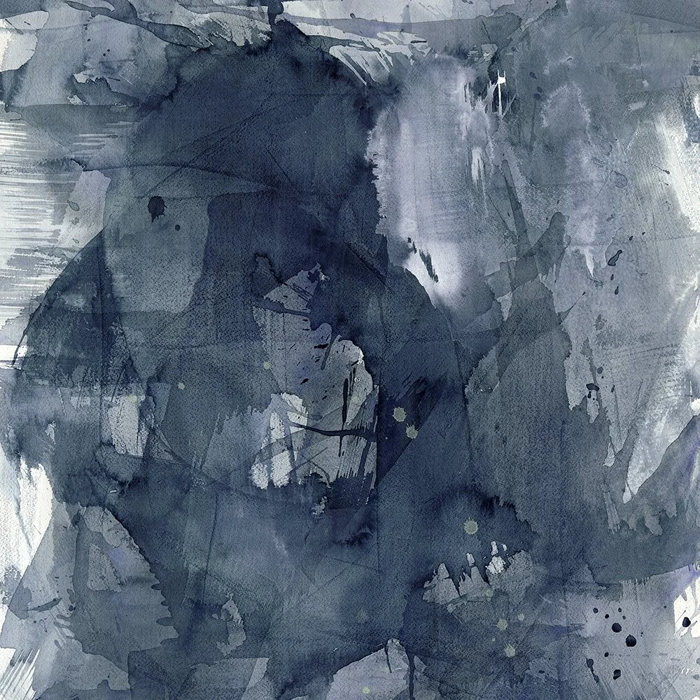 Mirror Dark Blue Wallpaper