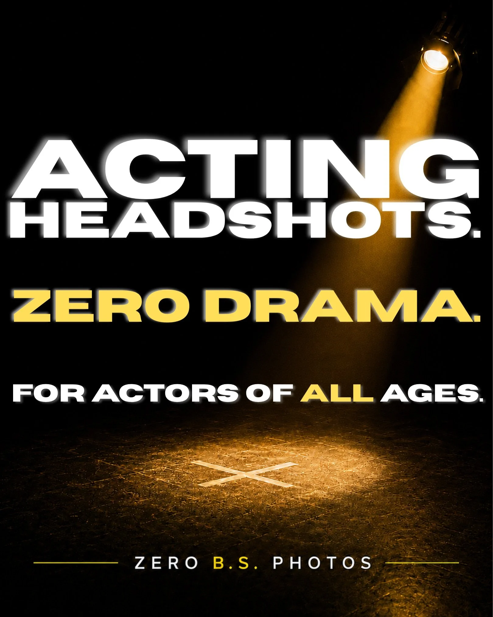 🎭 Acting headshots. Zero drama.

Whether you&rsquo;re updating your Spotlight profile, approaching an agent, applying to drama school or simply taking acting more seriously, your headshot should still look like you. Natural, confident and full of pe