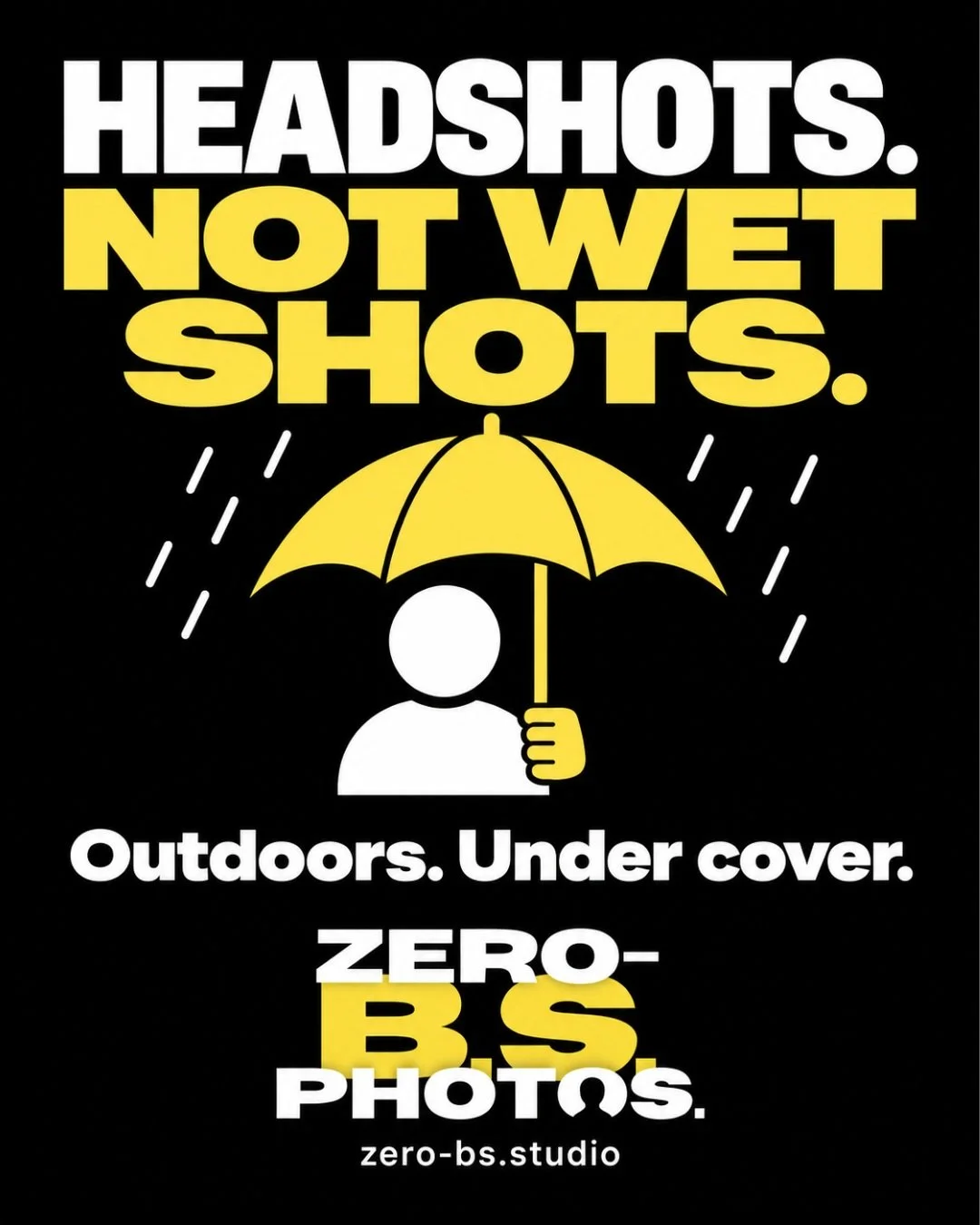 London&rsquo;s remembered it&rsquo;s London. ☔

If the forecast is putting you off booking a headshot, don&rsquo;t worry. All our regular locations have covered outdoor spots, so we can shoot outside without standing in the rain.

Bring a brolly for 