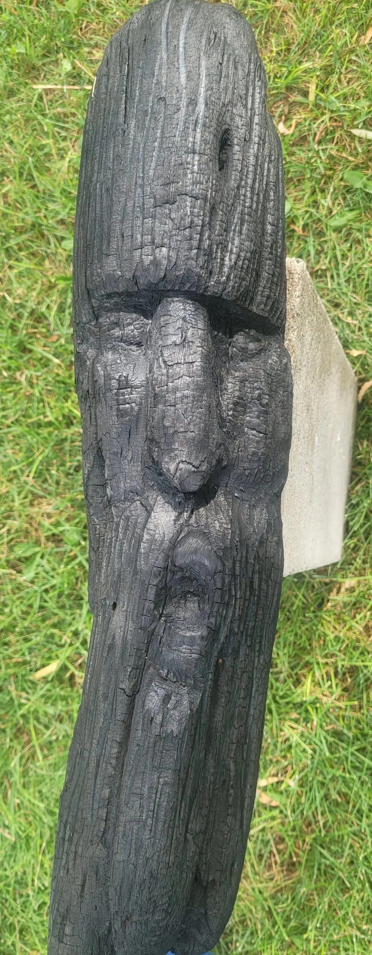 wood spirit after being burned.  