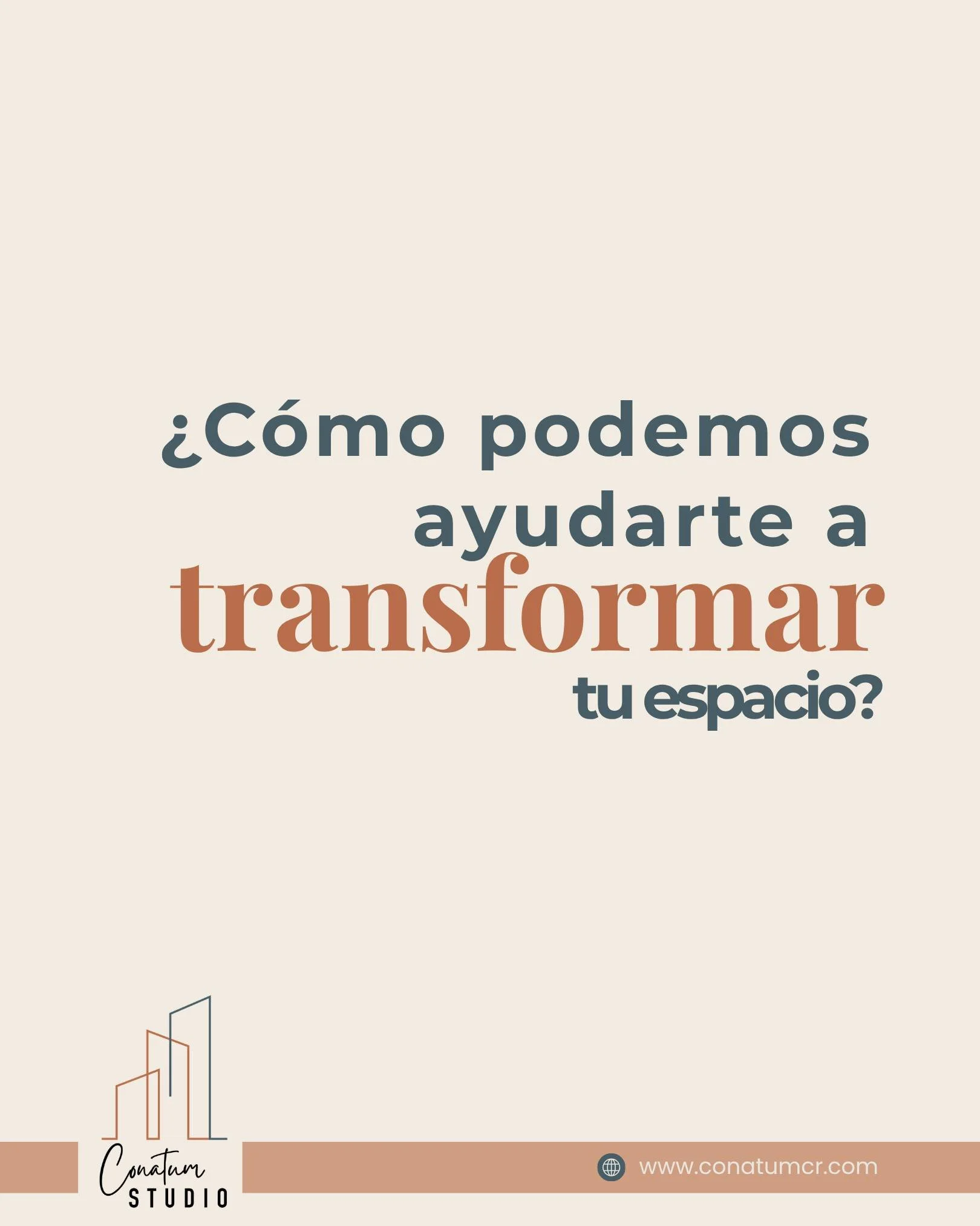 Cada espacio tiene necesidades diferentes, y por eso cada proyecto comienza entendiendo qu&eacute; necesitas y qu&eacute; quieres lograr. 🤍

En Conatum Studio trabajamos proyectos de arquitectura, dise&ntilde;o de interiores, remodelaci&oacute;n de 