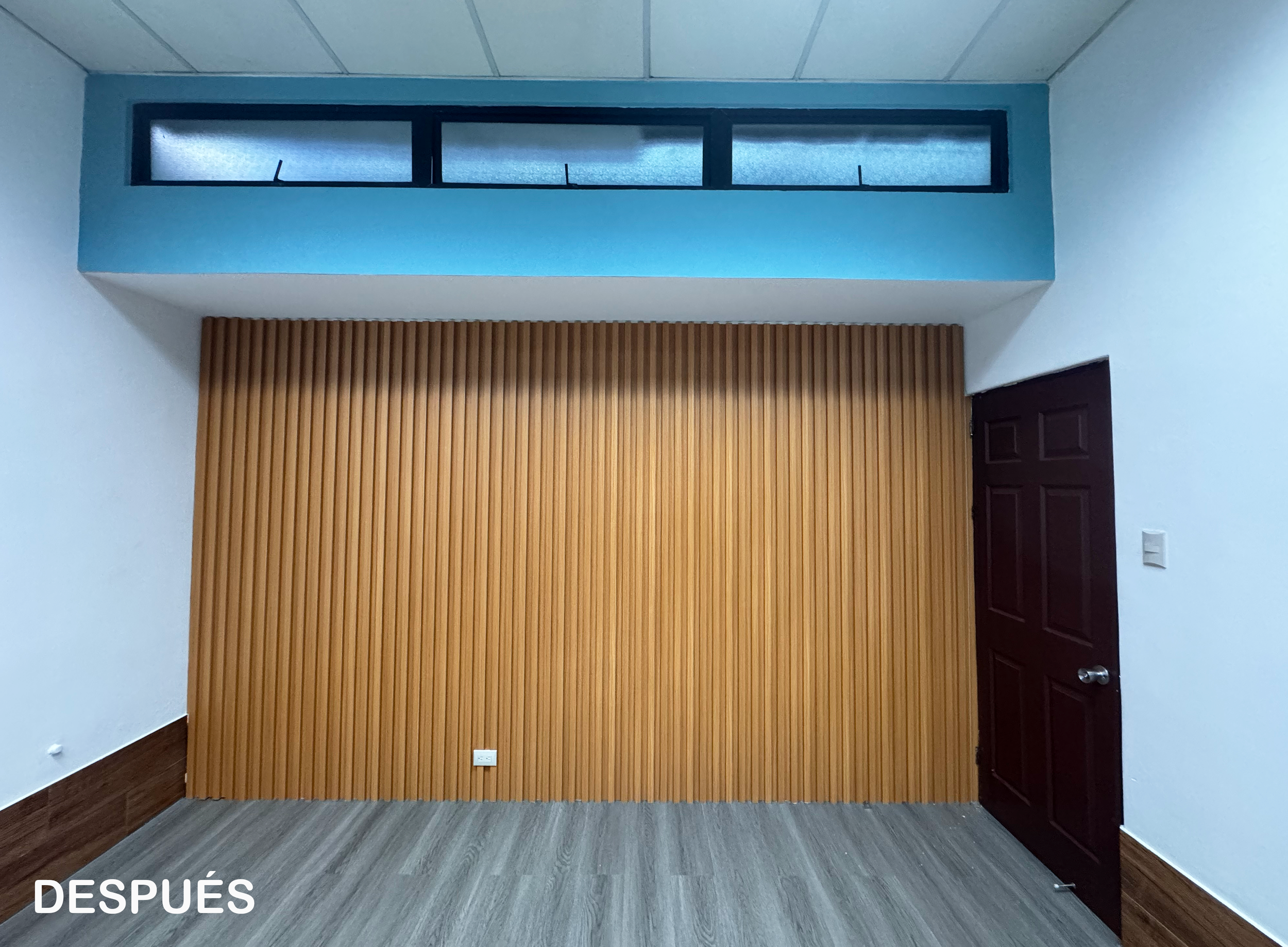 DESPUÉS. Así quedo la oficina terminada la remodalación.