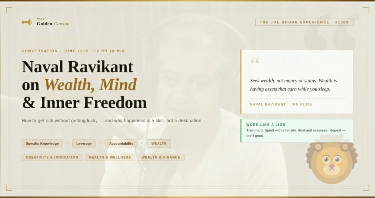 Naval Ravikant on Wealth, Mind, and Inner Freedom