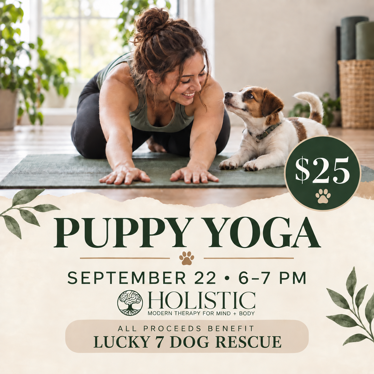 Puppy Yoga w/ Lucky 7 Dog Rescue