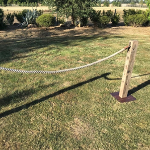 Bollards with Rope