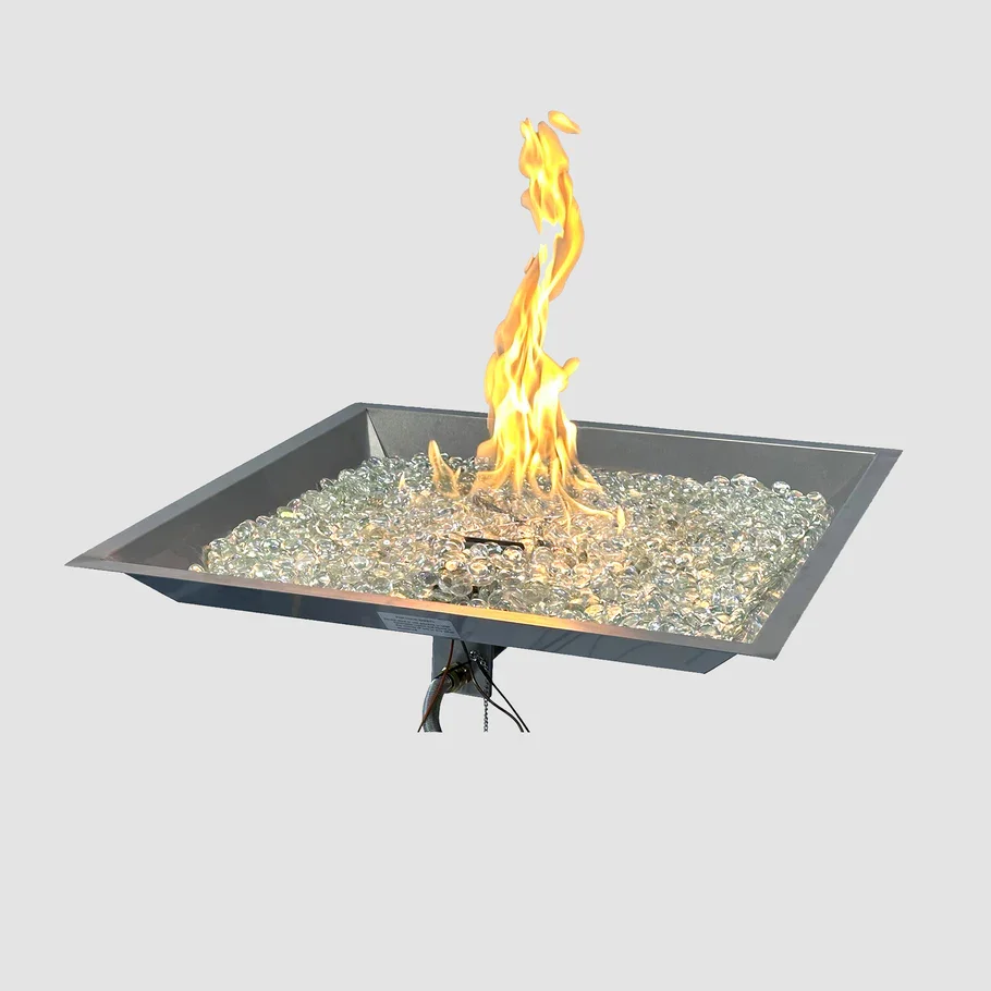 Crystal Fire Plus 24" Square Gas Burner