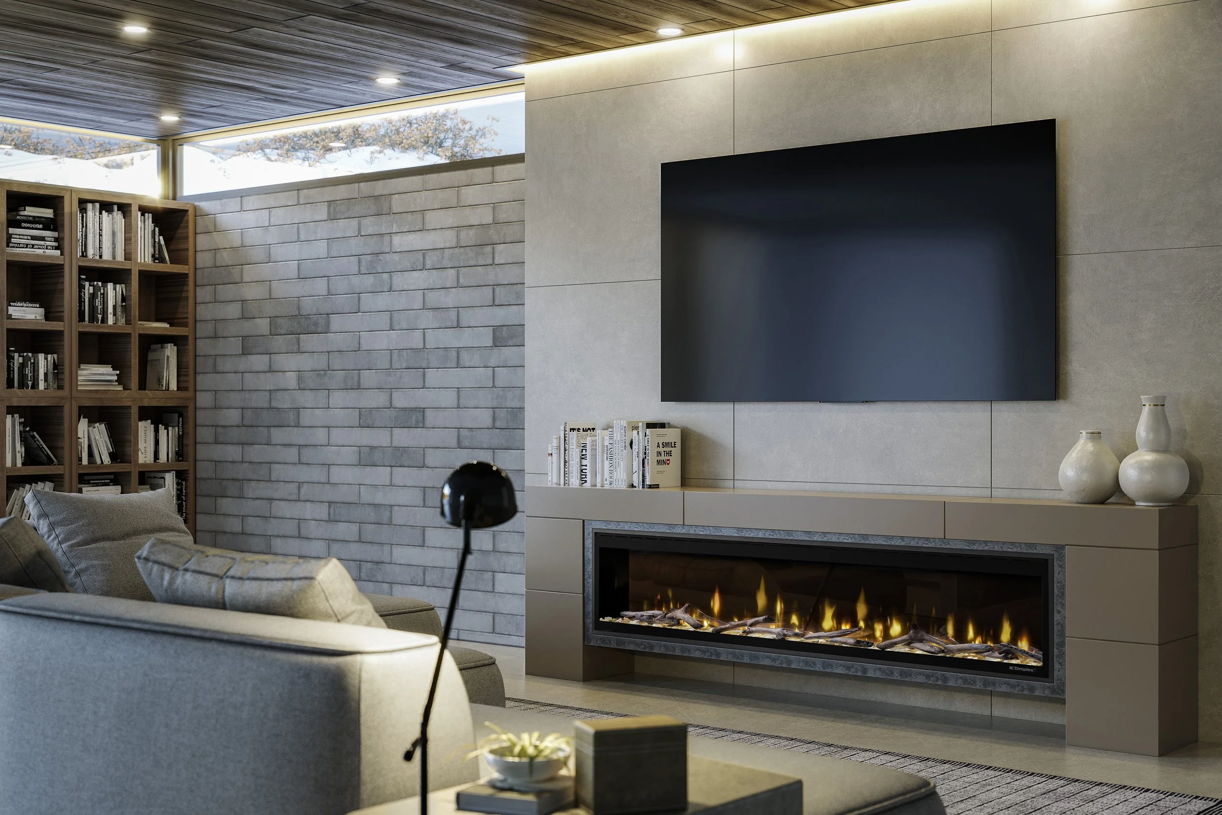 Dimplex Evolve 74" Linear Electric Fireplace
