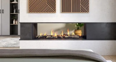 Regency® City Series™ Seattle See-Through 60 Gas Fireplace
Large fireplace with a 60" linear burner. The clean uninterrupted view of the flame is enhanced by two sides of viewing allowing for the fire to be enjoyed in two rooms and is zero clearance 