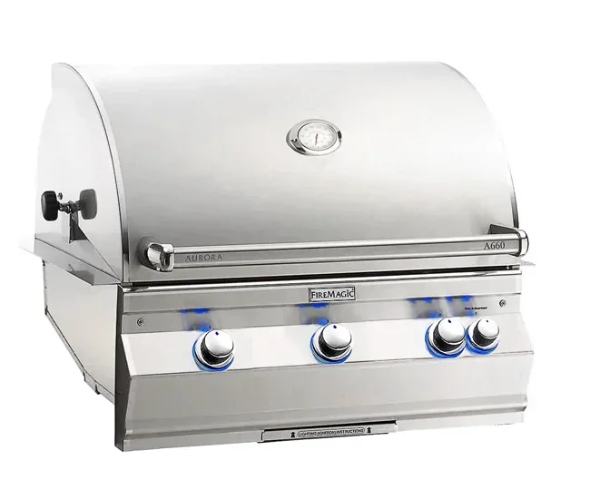 Fire Magic 30-inch Aurora A660i Built-In Grill With Rotisserie A660I-8EAN $6,742.80
