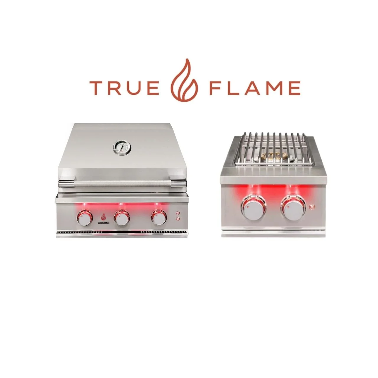 True Flame Grill + Side Burner Package