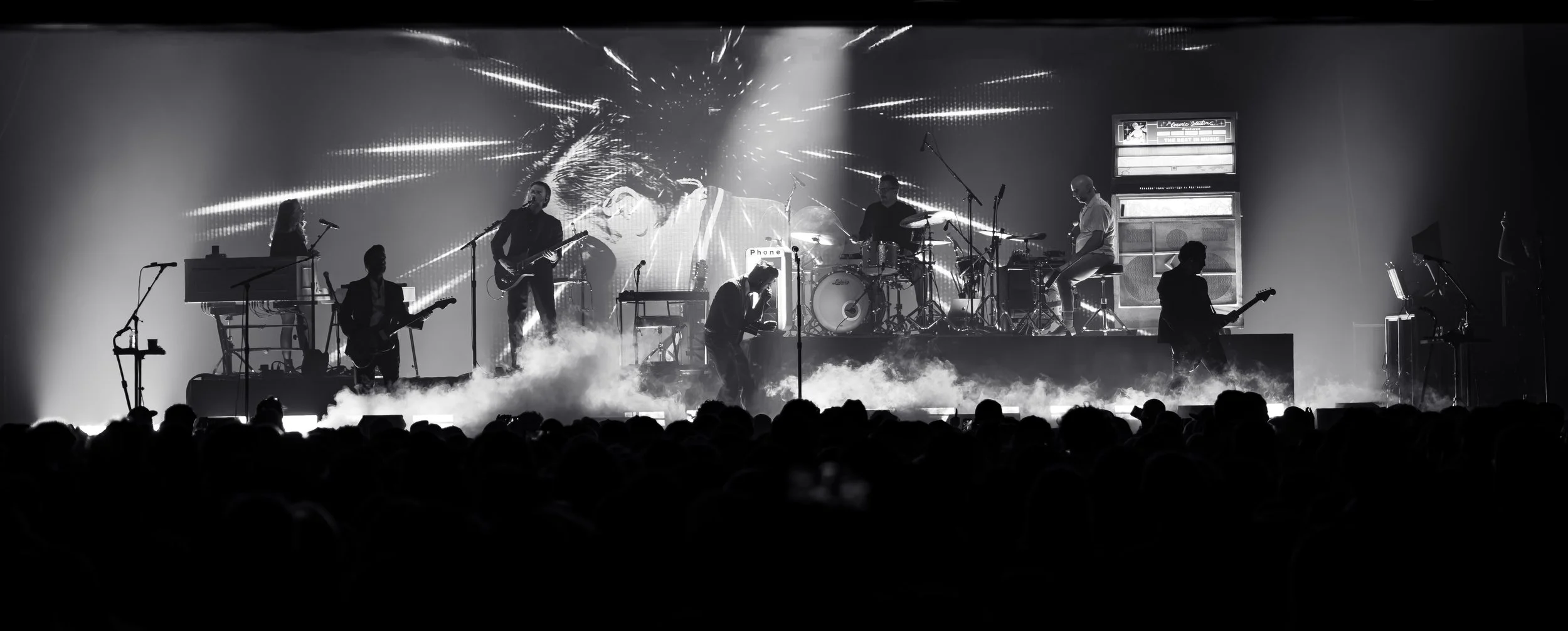 Lord Huron Performing in Atlanta, GA at the Coca-Cola Roxy: Back of Crowd