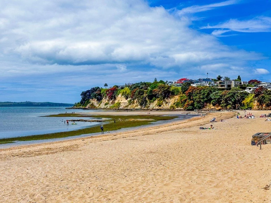 St Helier's beach in Auckland.