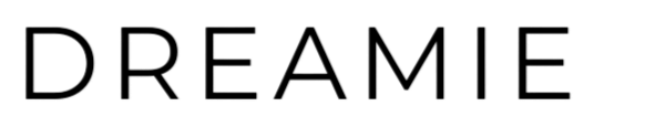 The word 'DREAMIE' in black uppercase letters on a white background.
