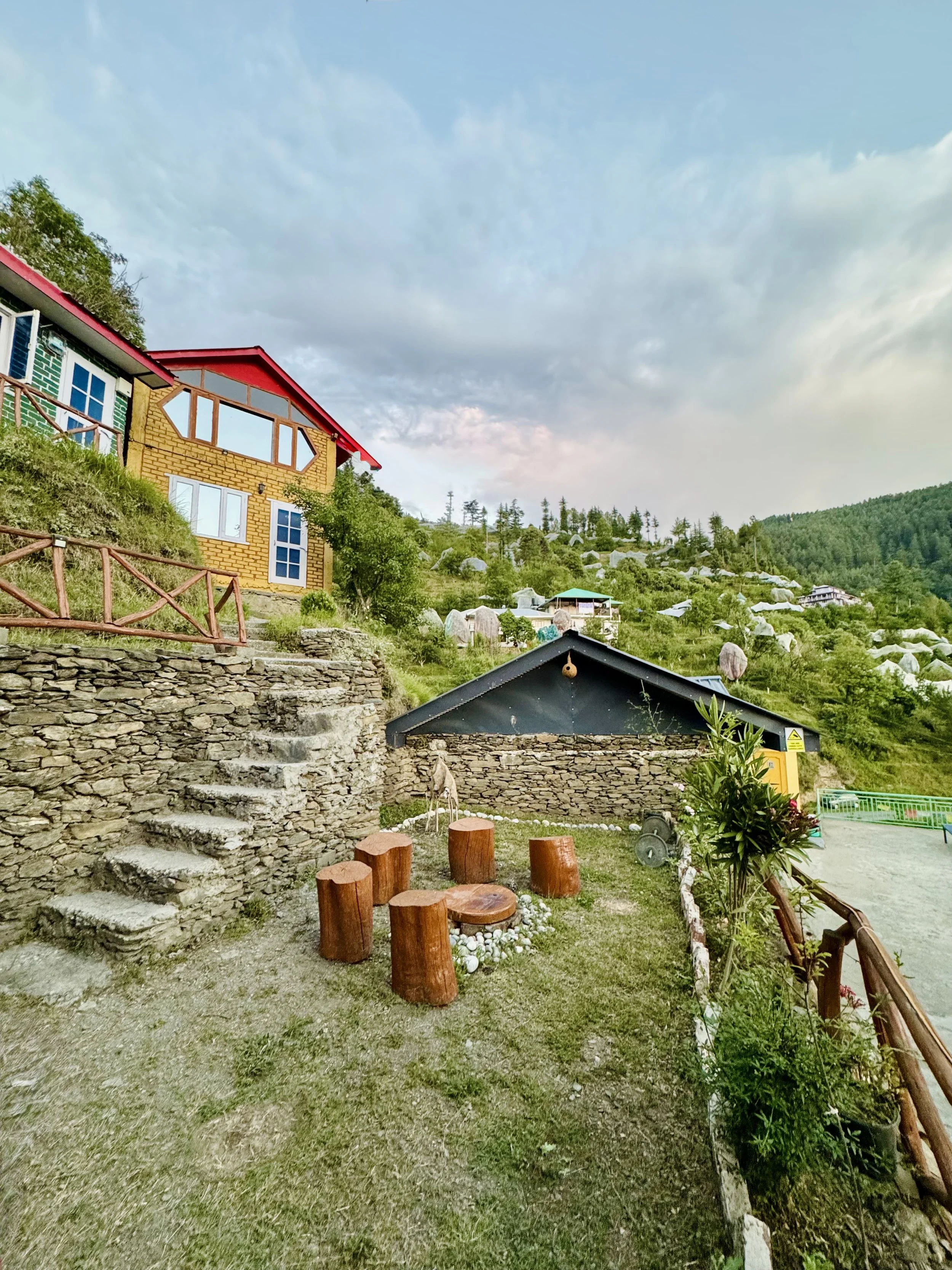 Lawn | Lockwood Cottages |Kotgarh