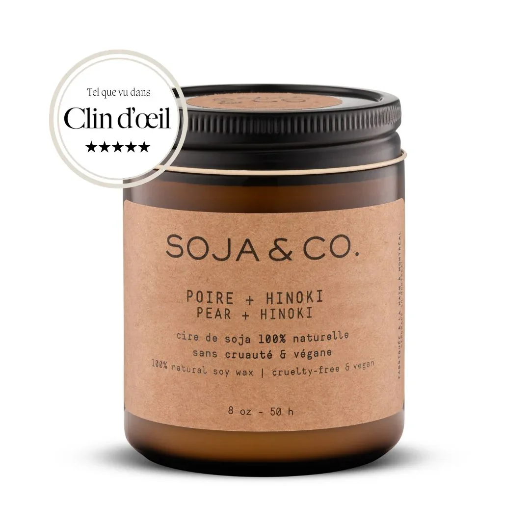 Bougie | Poire + Hinoki 8oz