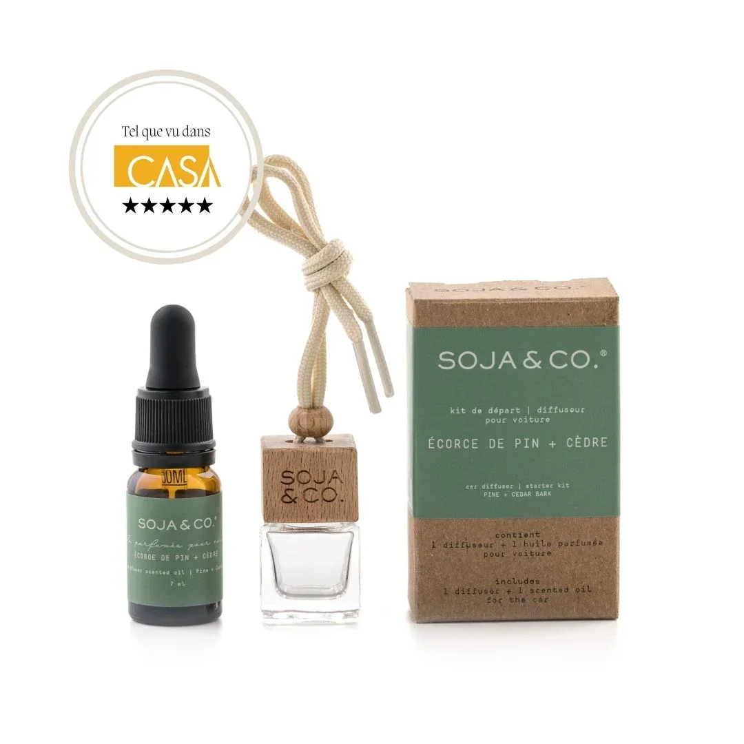 Kit de départ — Diffuseur pour voiture | Écorce de pin + Cèdre