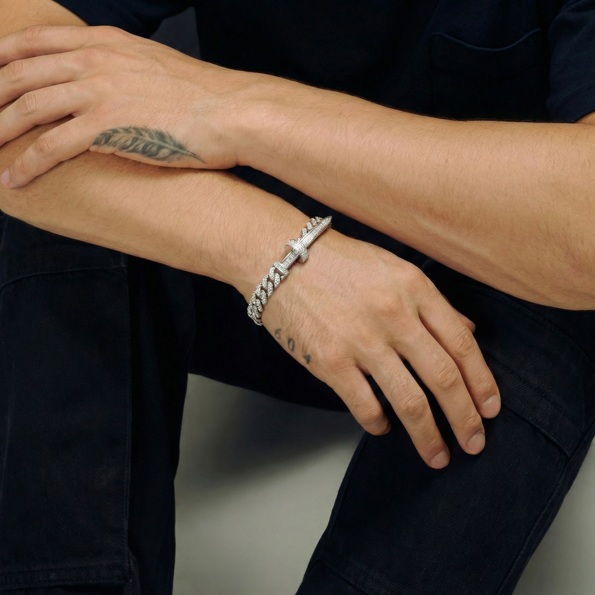 The Original Diamond Zip Tie Bracelet by Lhuna