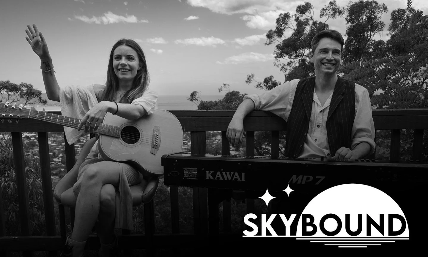 Hello! We are SkyBound, an acoustic duo based in Sydney. We&rsquo;re available coming into 2026 for events, pubs, weddings and more. DM for bookings ☀️