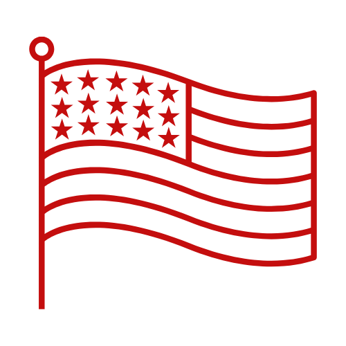 American flag icon