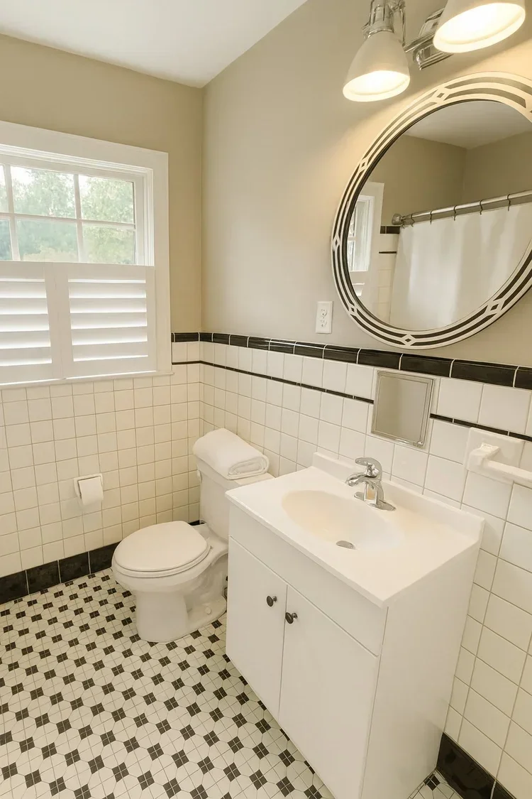 Shared full bathroom