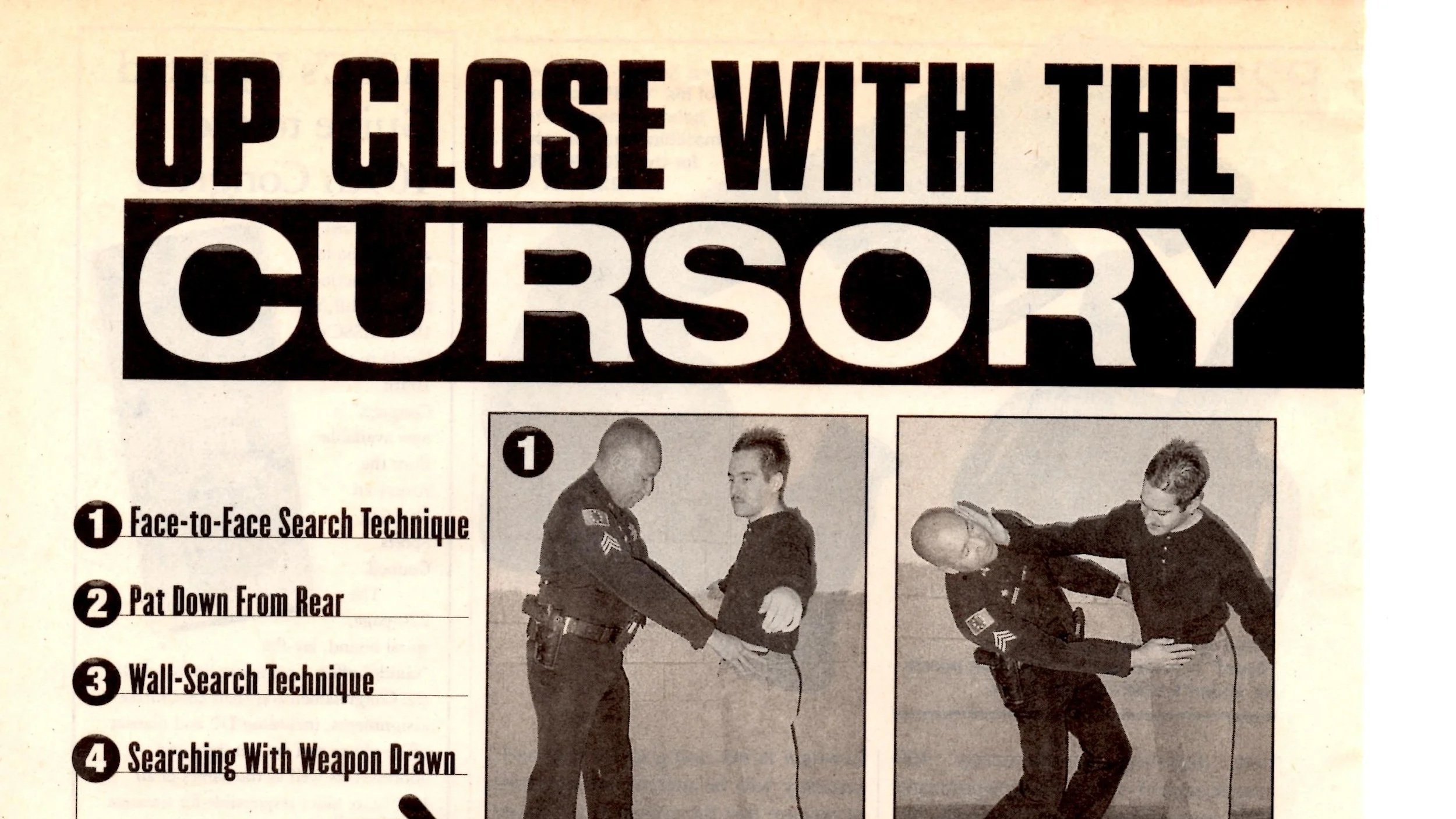 Up close with the cursory