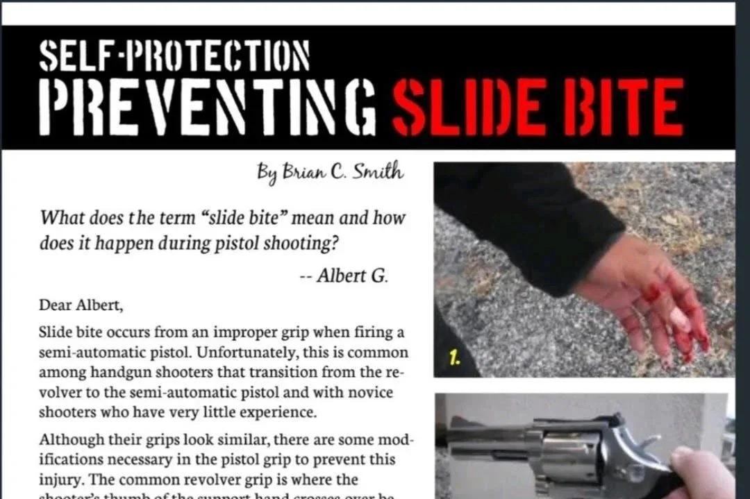 PREVENTING SLIDE BITE