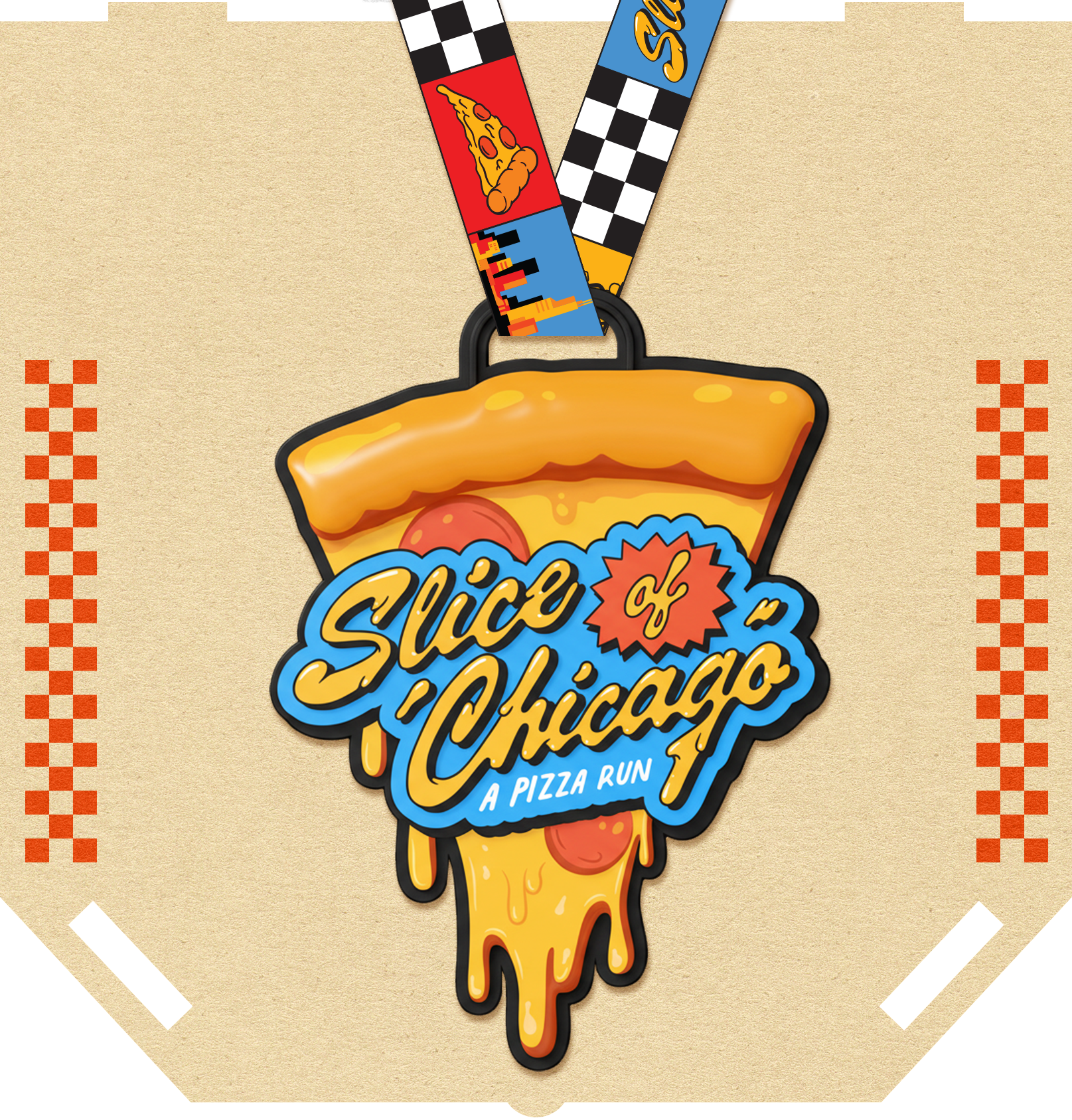 Slice of Chicago Pizza Run Medal