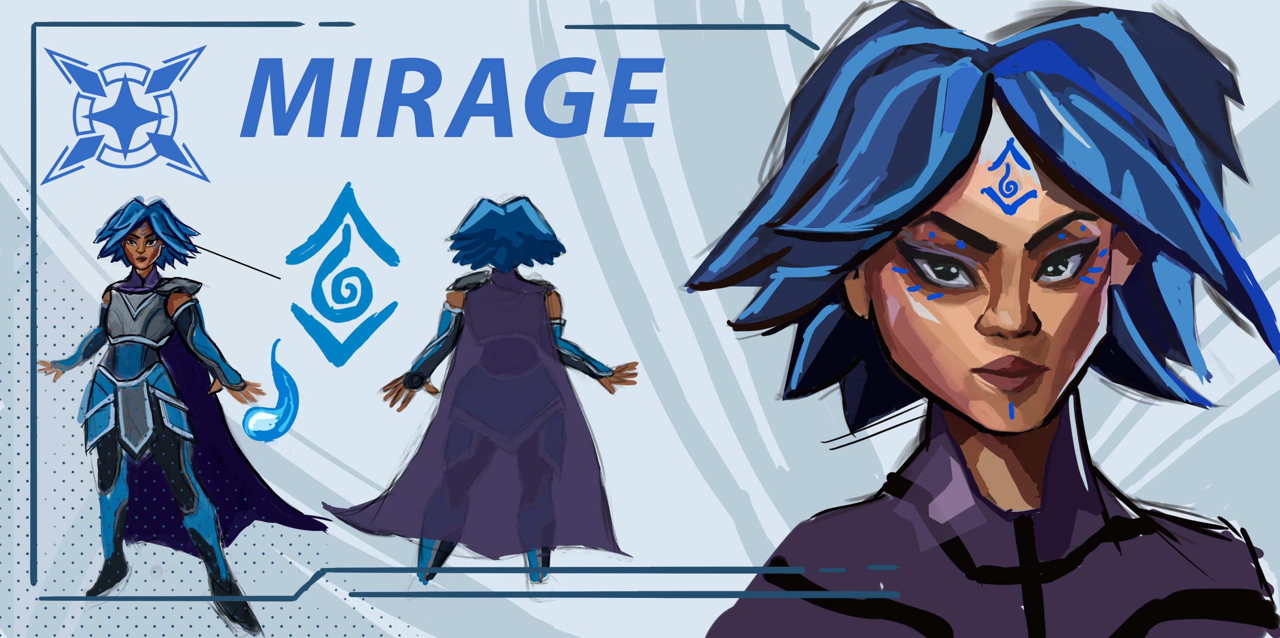 Superhero Profile concept 