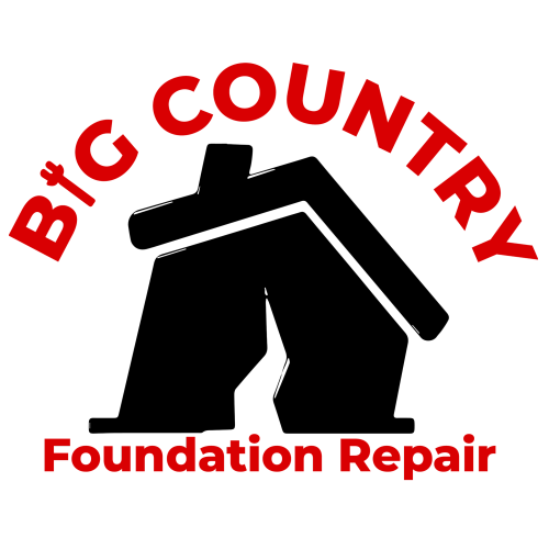 Big Country Foundation Repair logo with red text on a black background.