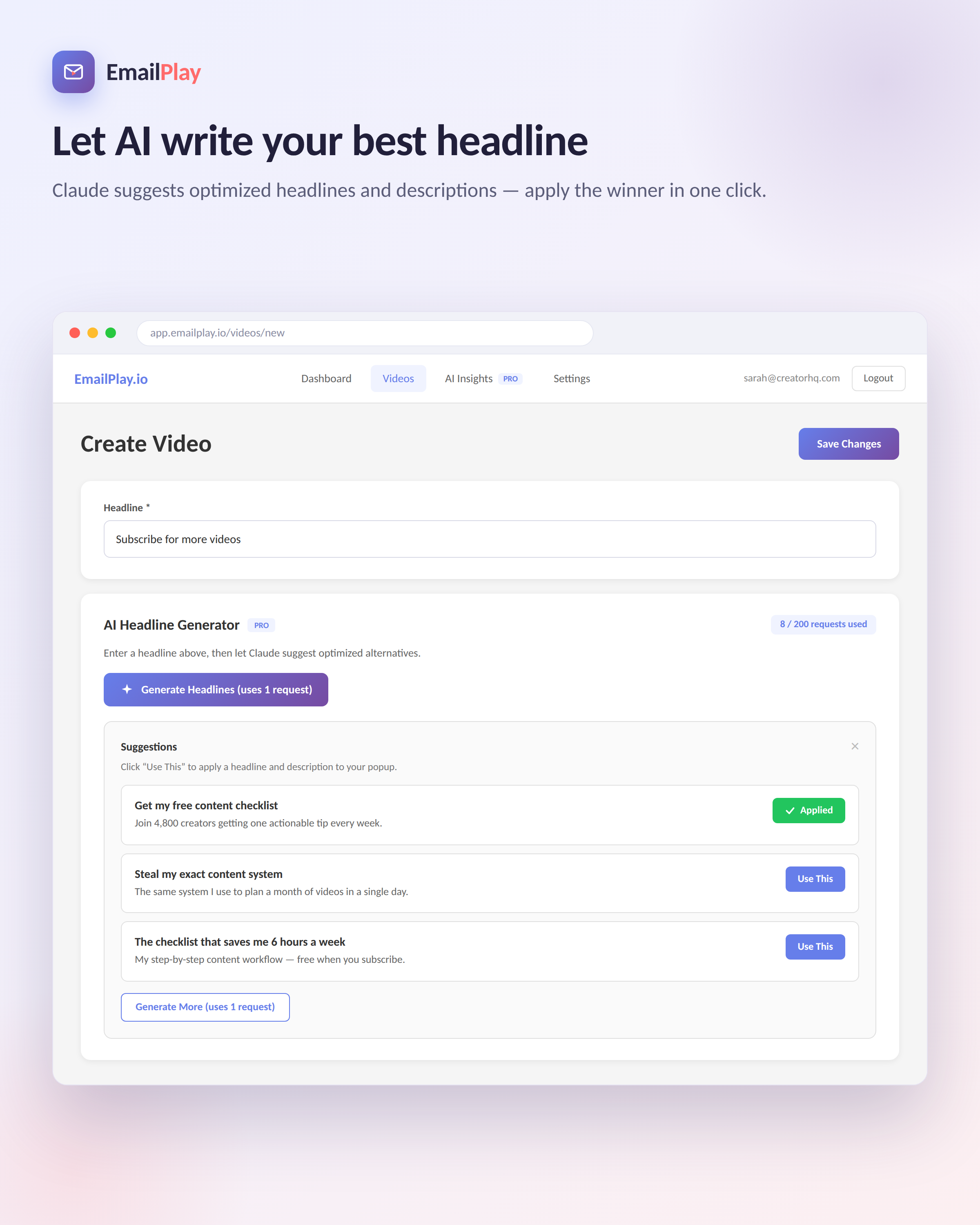 Let AI craft headlines that convert