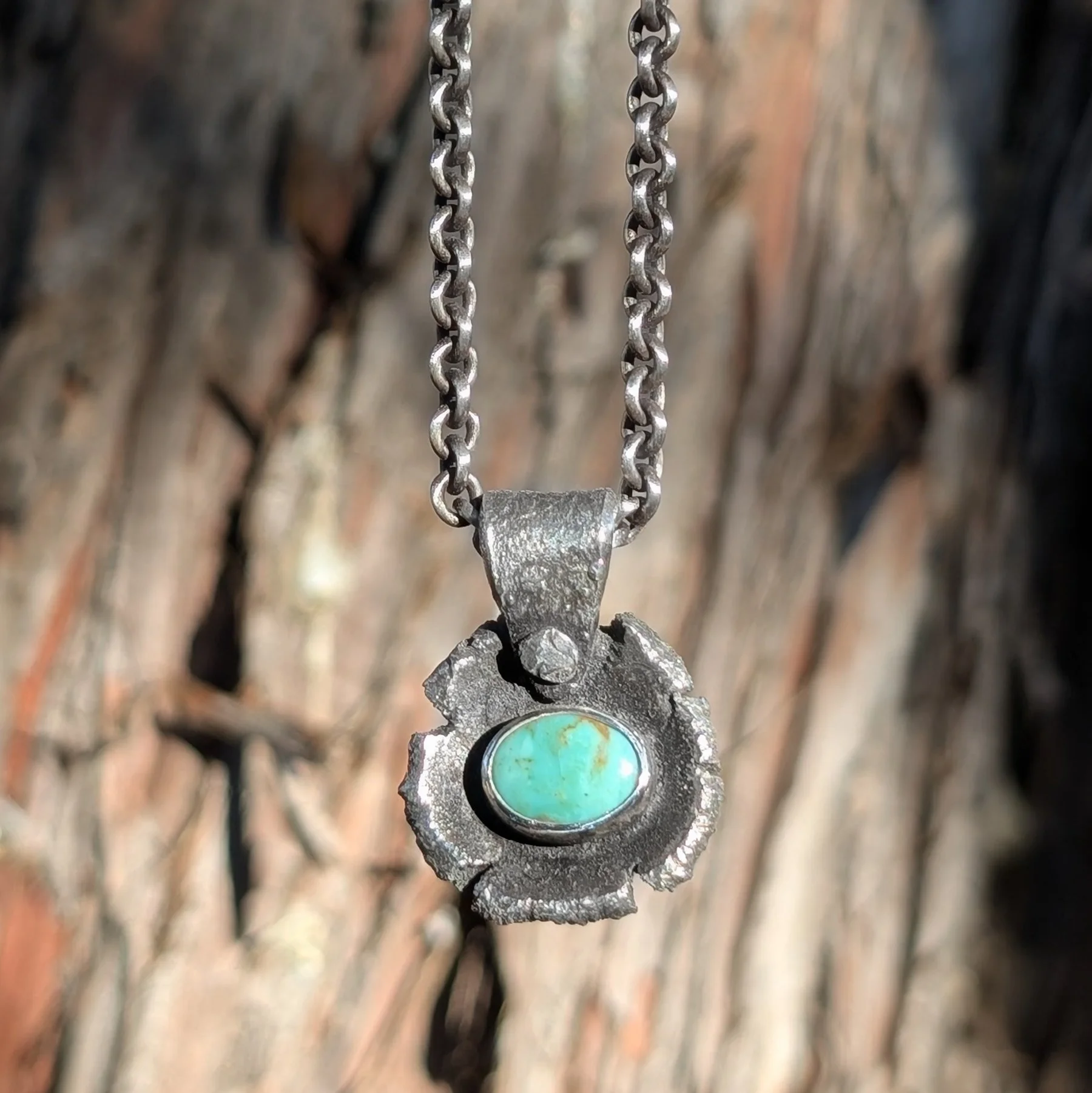 Rustic Turquoise Pendant