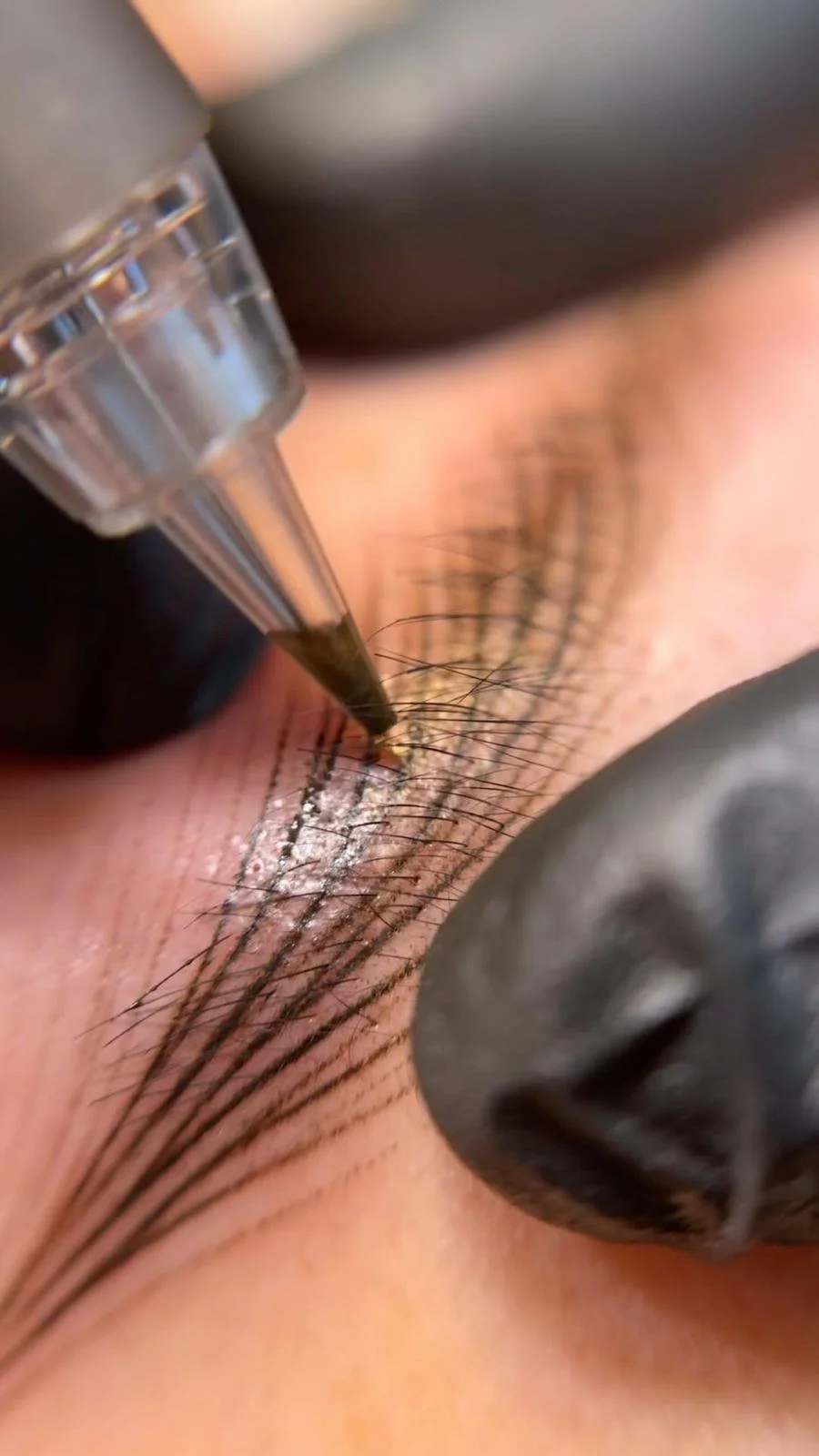 Nano Brow Service at Ptera Aesthetics, the premiere permanent makeup studio in Las Cruces, New Mexico.