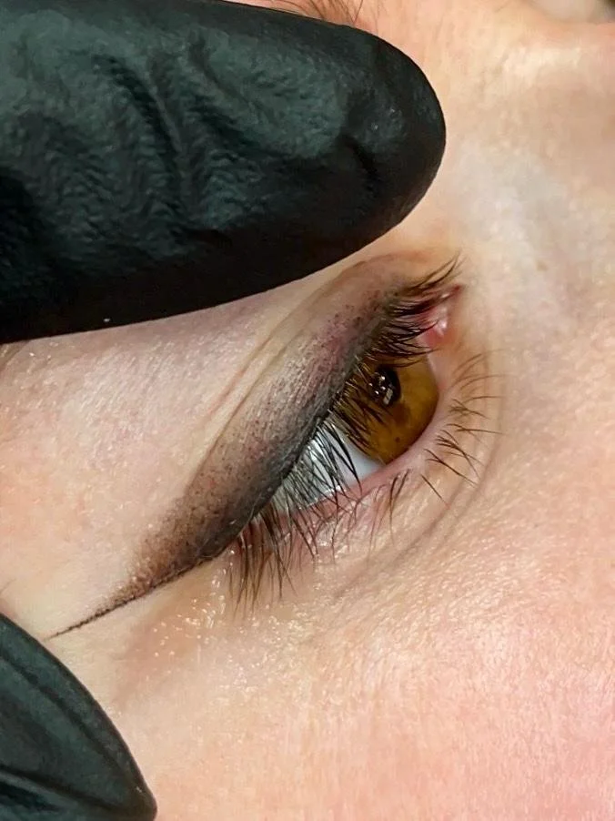 Ombré Liner, permanent makeup services by Aria Shanks at Ptera Aesthetics in Las Cruces, New Mexico.