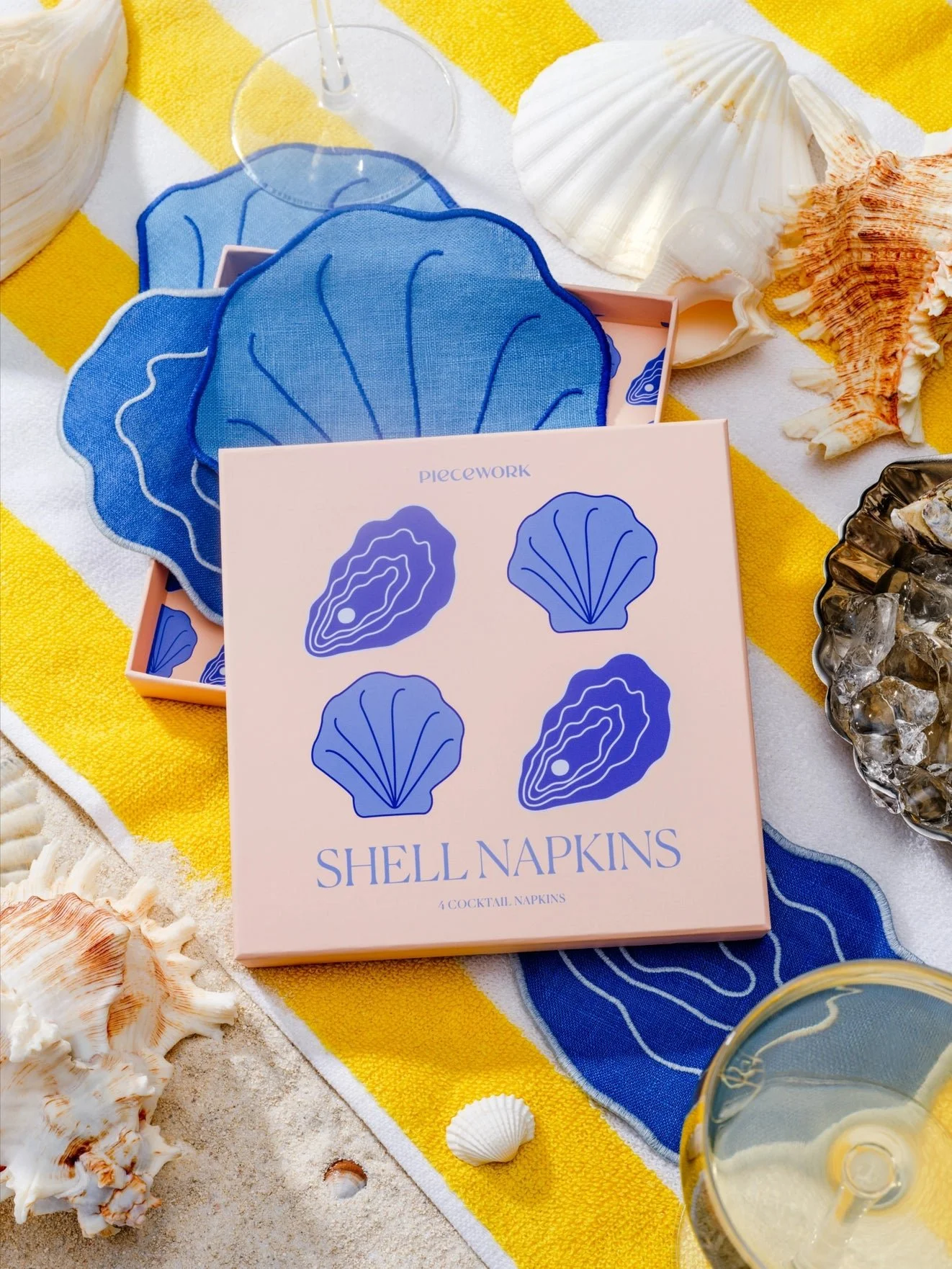Shell Cocktail Napkins