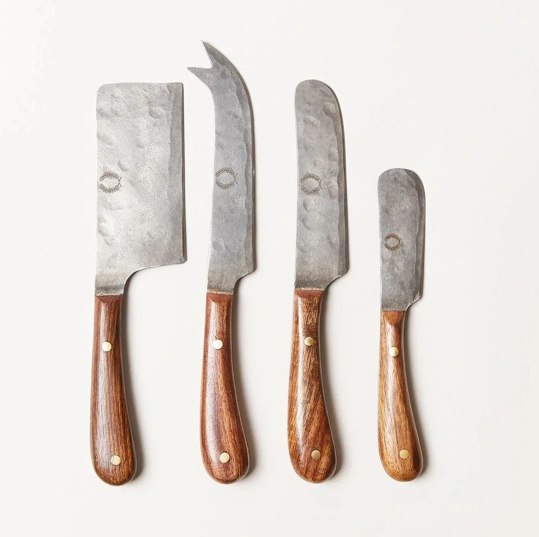 Artisan Forged Cheese Knives