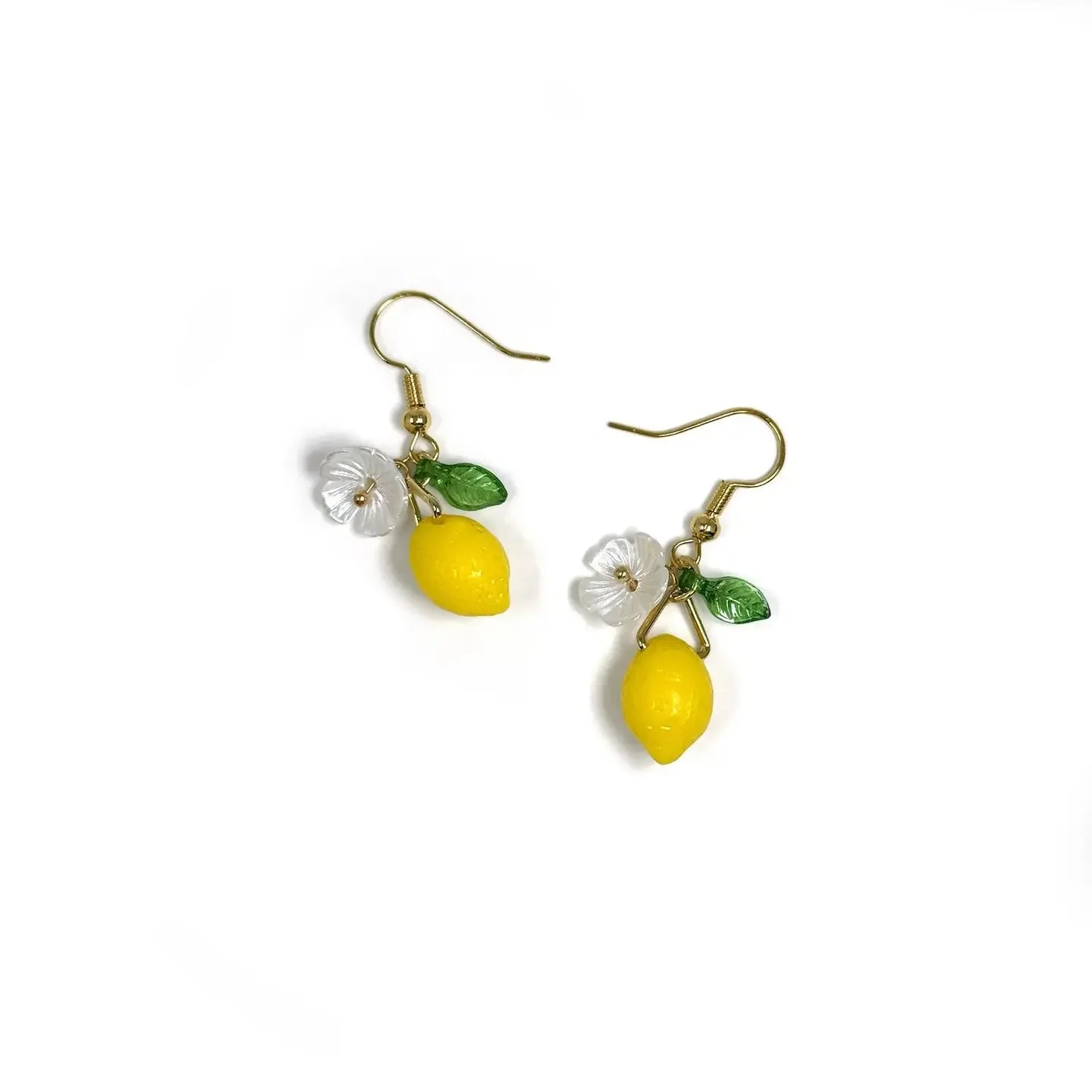 Lemon Fruit Earrings