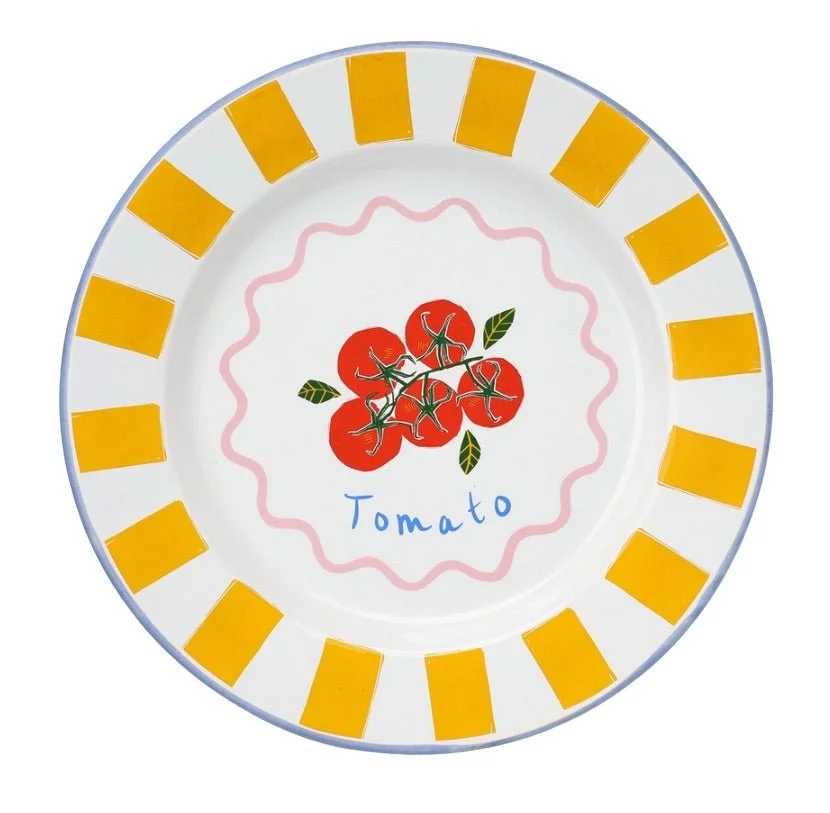 Tomato Enamel Plate