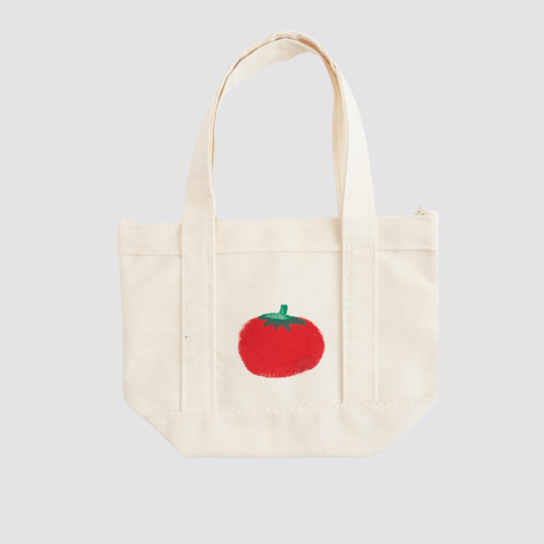 Tomato Mini Zip Tote