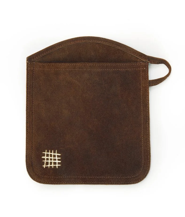 Suede Oven Mitt Brown