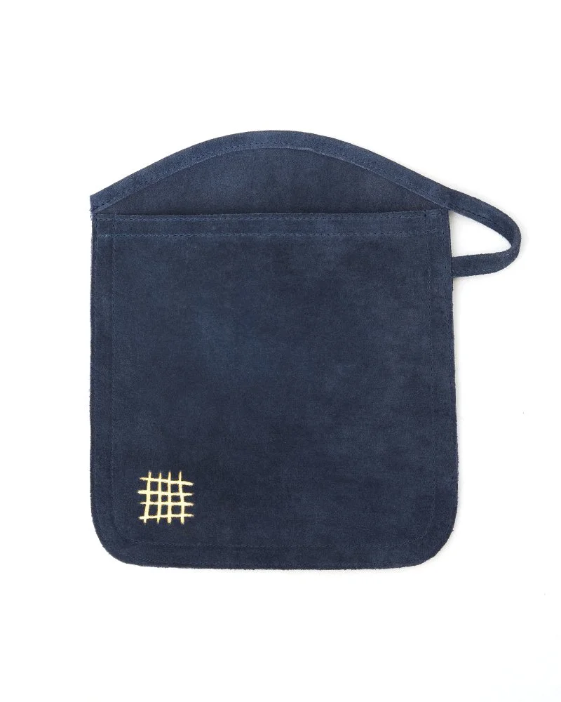 Suede Oven Mitt Navy